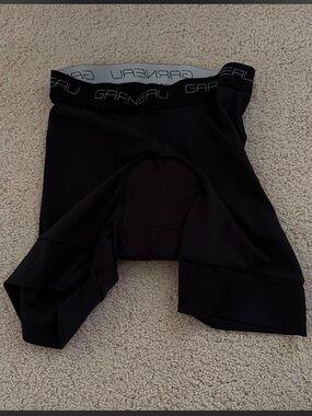 Garneau Black Cycling Shorts with Branded Waistband